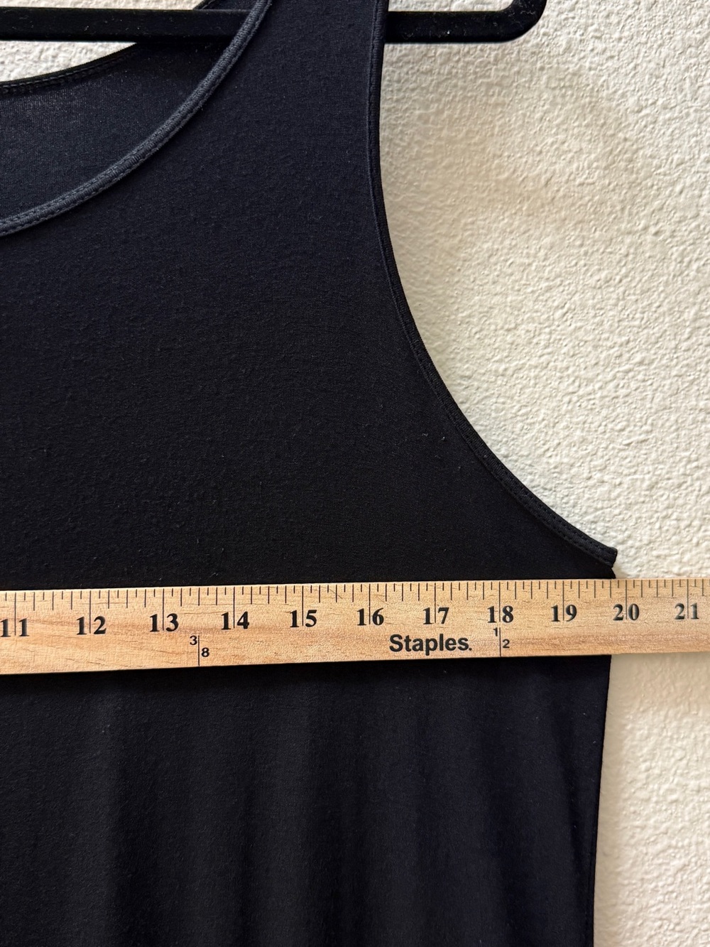 Eileen Fisher Maxi Tank Dress L Black Viscose Jersey - Picture 6 of 8